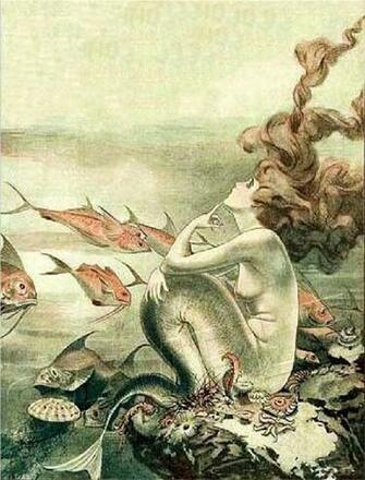 Vintage Mermaid Pictures Quoteko Mermaids