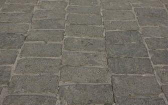 Grey Stone Pavement Wallpaper