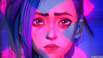Jinx In Arcane Netflix Series Wallpaper
