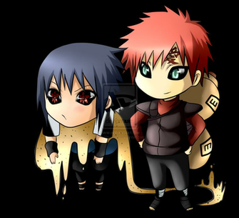 Sasuke And Gaara Chibi X3 By Nekito Ototo