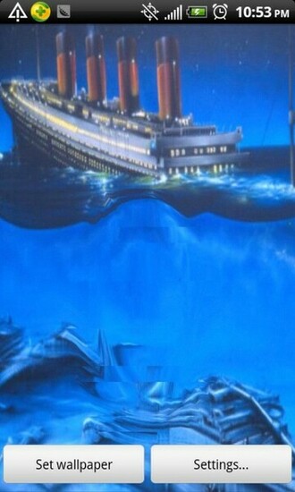 Super Touch Titanic Ship Live Wallpaper Android