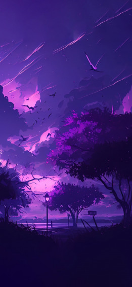 Dark Purple Aesthetic Wallpaper