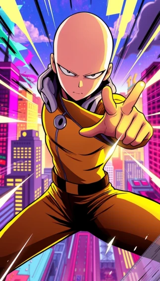 One Punch Man Phone Wallpaper