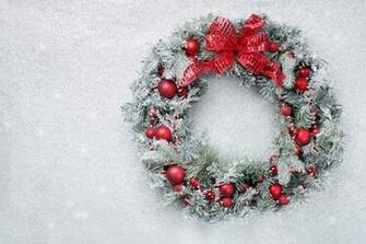 Christmas Wreath Bulbs HD Wallpaper
