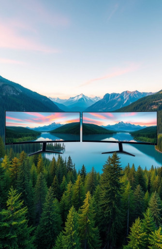 Dual Monitor Nature Wallpaper