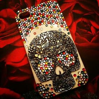 Sugar Skull iPhone Background Dia De