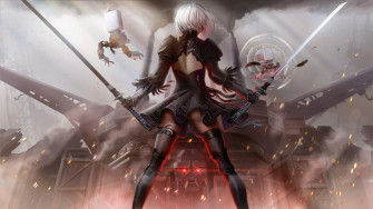 2b Nier Automata Art Laptop Full HD 1080p 4k Wallpaper Image Photos