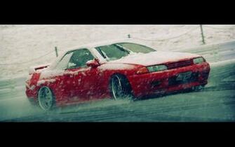 Nissan Skyline R32 Blizzard Drifting Cars Snow Wallpaper