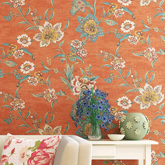 Peel And Stick Vintage Floral Wallpaper Self Adhesive Non Woven