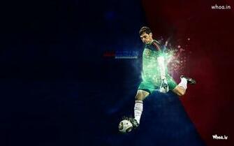 Iker Casillas Real Madrid Goalkeeper Kick The Football HD