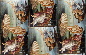 Seamless Half Drop Repeat Sandro Botticelli Birth Of Venus