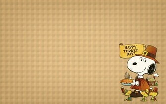 Thanksgiving Snoopy Wallpaper