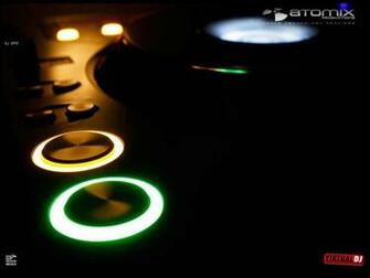 Virtual Dj C Rculos Luminosos Papel De Parede Sobre