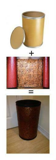 Small Weekend Project Cardboard Barrel Plus Faux Tin Backsplash Roll