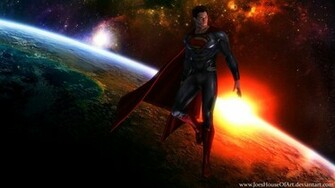 Superman Man Of Steel Wallpaper By Joeshouseofart