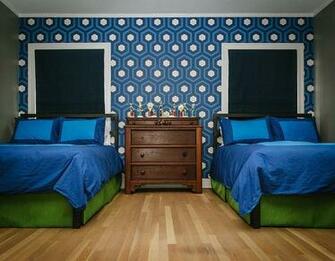 Modern Nursery Design Lucy Mclintic David Hicks Hexagon Wallpaper