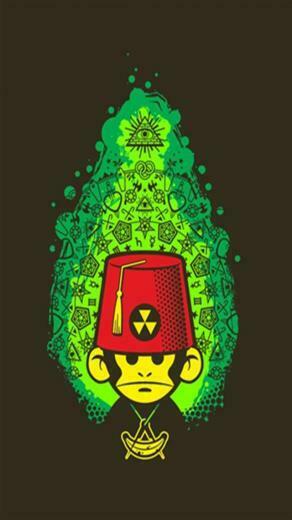 Toxic Monkey iPhone Wallpaper 5s 4s 3g