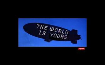 Supreme X Scarface Blimp Desktop Wallpaper