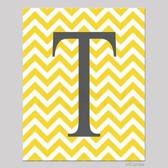 Chevron Wallpaper With Letters Image