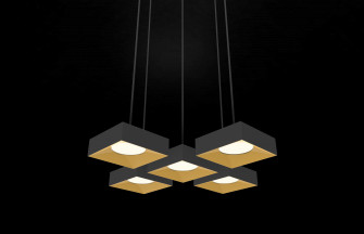 Shade Aim Square Led Pendant Light Ceiling Wallpaper