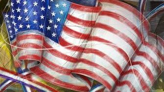 Hand Drawn American Flag Screensaver For Amazon Kindle Dx