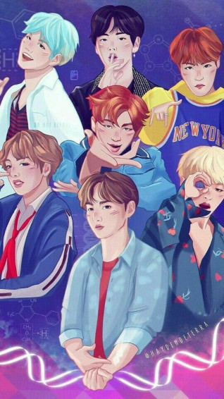 Cute Bts Anime Wallpaper HD