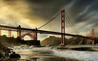San Fransisco Bay Bridge HD Desktop Wallpaper Widescreen