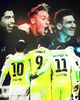 Messi And Neymar Suarez Wallpaper