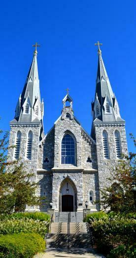 Front Of St Thomas Villanova Church At University