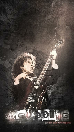Wallpaper HD iPhone X Ac Dc Angus Young