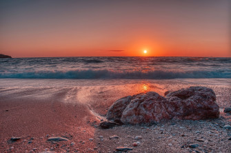Sea Beach Sunset 4k Wallpaper HD Nature Image