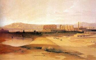David Roberts Paintings The Ancient Egyptian Civilization And