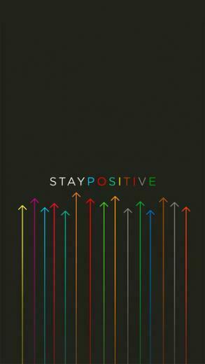 Stay Positive iPhone Wallpaper