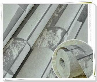 Sq Ft 10m Roll Realistic Real Look Stacked Brick Stone Wallpaper