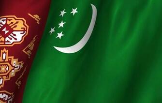 Wallpaper Flag Green Ornament Turkmenistan Image For Desktop