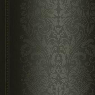 Rw21507 Pewter Ombre Damask Stripe Raymond Waites Wallpaper