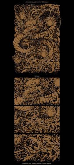 Japanese Dragon Tattoo HD Wallpaper
