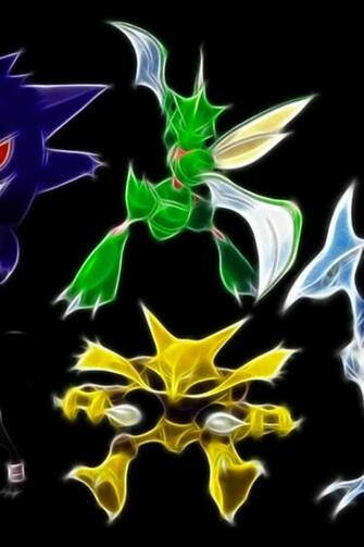 Pokemon Gengar Lucario Houndoom Scyther Kadabra Skarmory