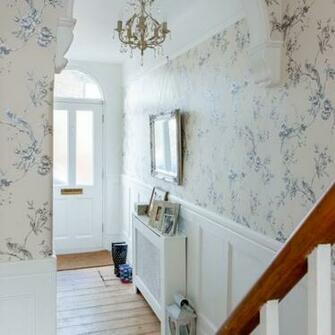 Off White Floral Hallway Decorating Housetohome Co Uk