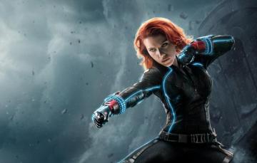 Photo Wallpaper Scarlett Johansson Girl Red Hero Pc