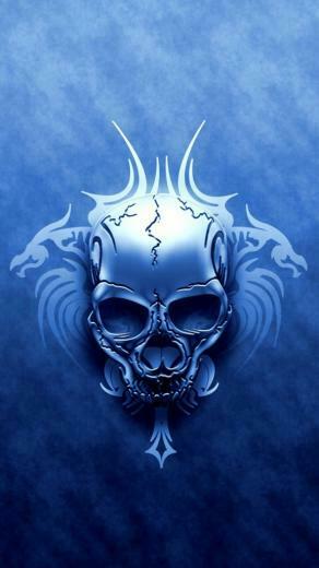 Floral Skull Wallpaper iPhone