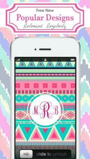 Monogram Wallpaper Background Maker HD Diy With Christmas Glitter