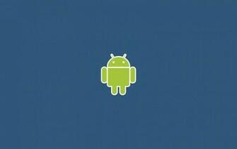 Met Groene Android Logo HD Blauwe Google Wallpaper