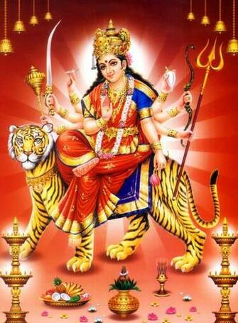 Highres Durga Devi Image Radha Krishna Wallpaper