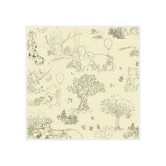 Winnie The Pooh Classic Cream Toile Wallpaper Kitchen
