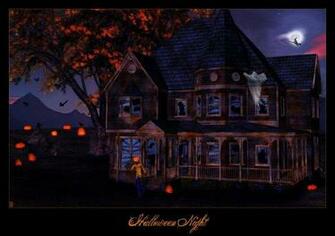 Halloween Haunted House Wallpaper Houses