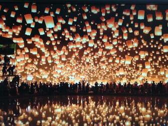 One New Thing Daily Thai Lantern Festival Desktop Photo