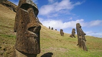 Easter Island Moai Quarry Wallpaper