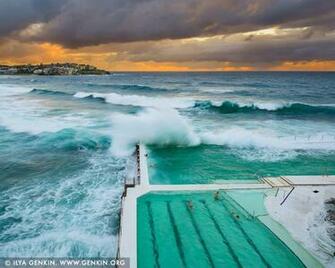 Waves Crushing At Bondi Icebergs Image Fine Art Landscape