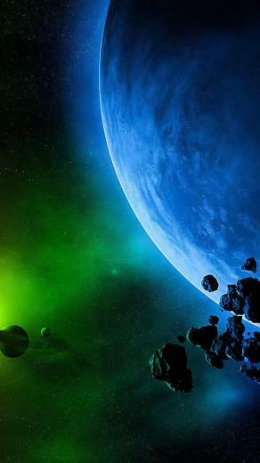 Space Meteorites Wallpaper iPhone